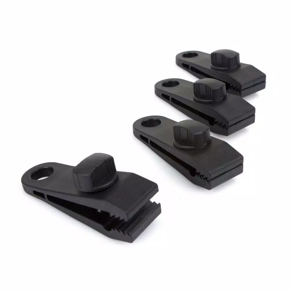 TEKTON Tarp Clips, 4-Piece Set for Securing Canopies and Covers