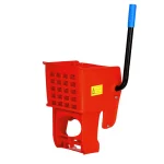 Alpine Industries 36 Qt. Mop Bucket with Side Press Wringer, Red thumbnail 4