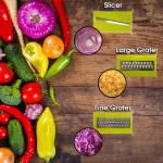 MegaChef 10-in-1 Multi-Use Salad Spinner, Slicer, Dicer and Chopper thumbnail 3