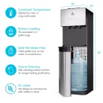 Avalon Self-Cleaning Bottom Loading Water Cooler Dispenser, Stainless Steel, 3 Temperatures thumbnail 6