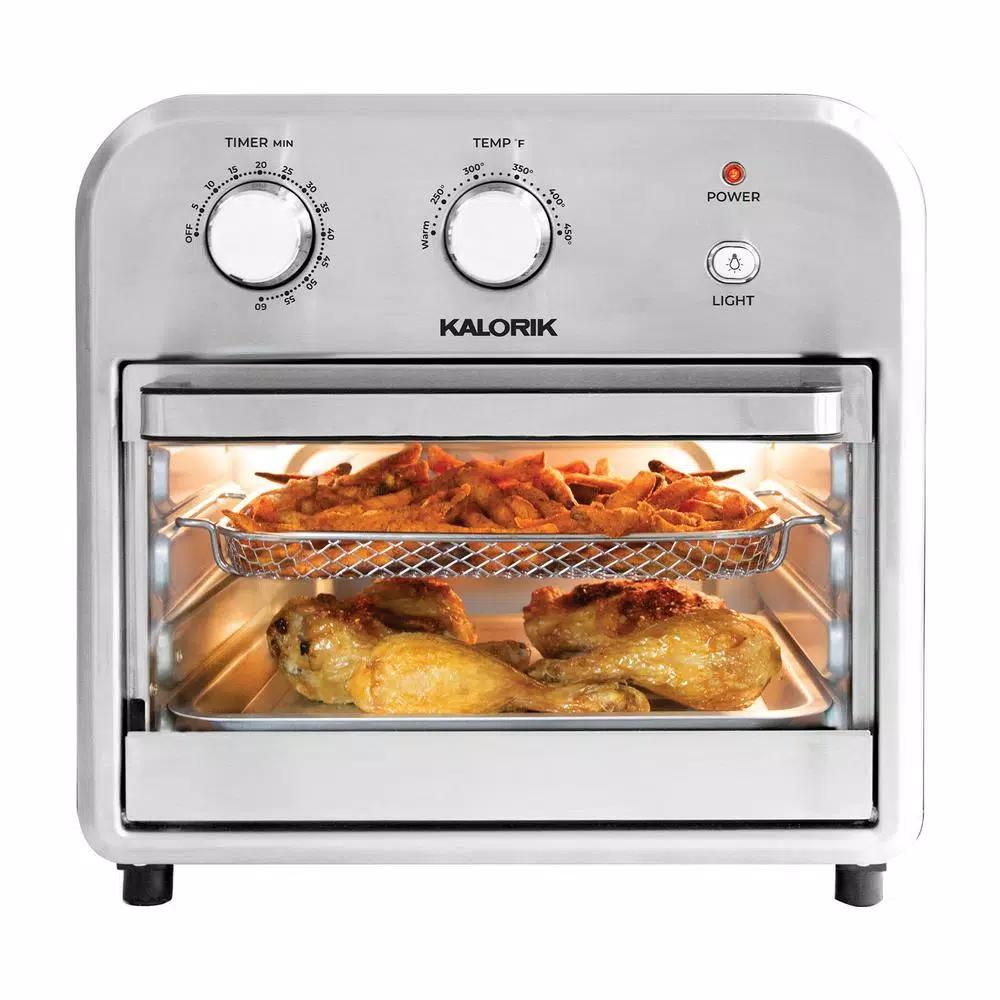 KALORIK 12.6 Qt. Stainless Steel Air Fryer Oven with Rapid Hot Air Technology