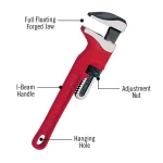 RIDGID 12 in. Adjustable Spud Wrench, 3/8 in. to 2-5/8 in. Pipe Capacity thumbnail 3