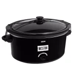 Weston 5 Qt. Black Slow Cooker with Locking Lid and 3 Temperature Settings thumbnail 1