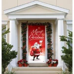 My Door Decor Santa's Merry Christmas Front Door Mural Sign, 36 in. x 80 in. thumbnail 2