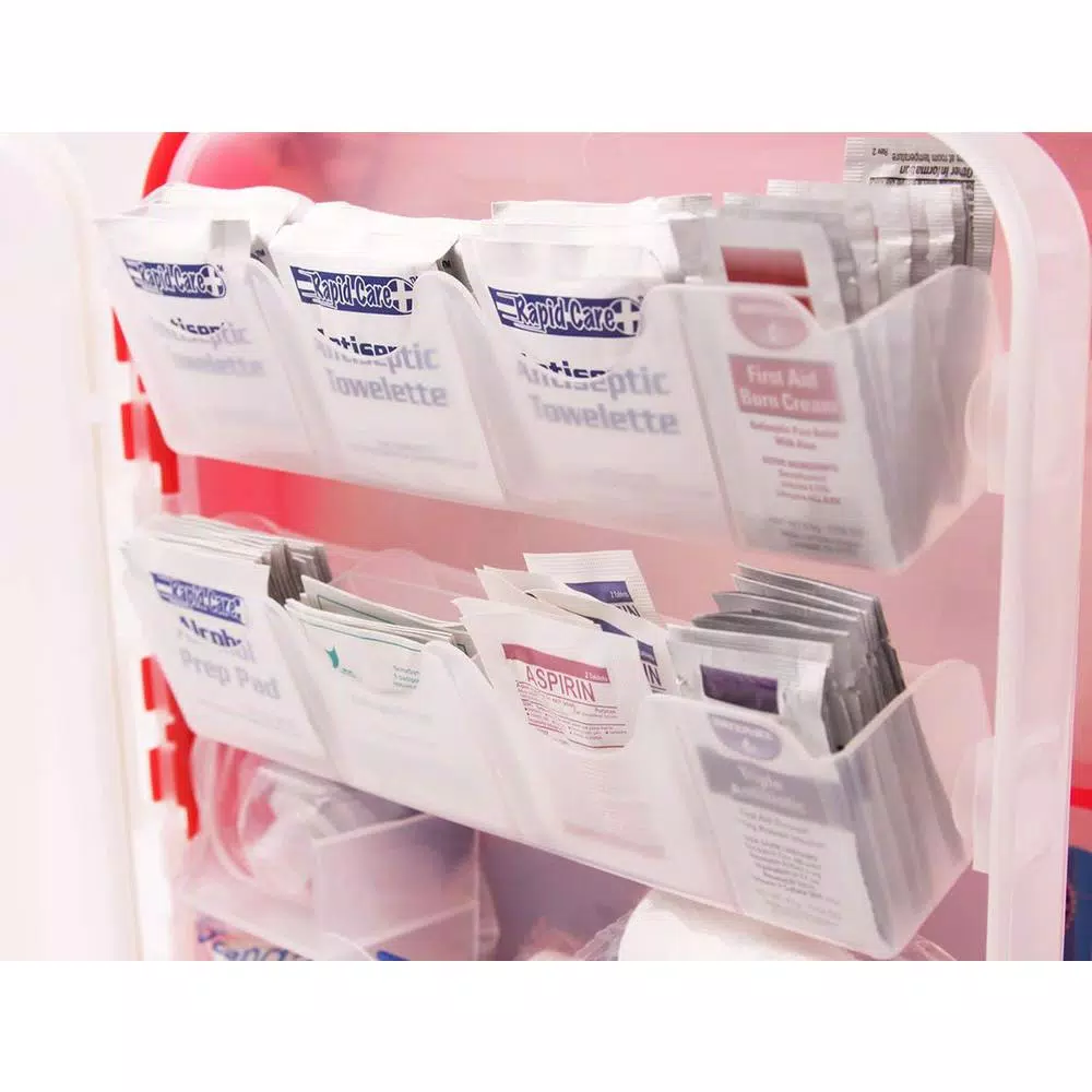 Rapid Care 354-Piece OSHA Compliant Industrial First Aid Kit with Wall Mountable Poly Cabinet