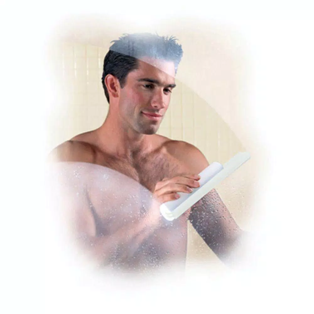 Cler'et Cleret Elite Dual Bladed Shower Squeegee - White with White Trim