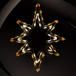 HOLIDYNAMICS HOLIDAY LIGHTING SOLUTIONS Holidynamics 23 in. LED Bethlehem Star Christmas Decor - Gold and White Lights thumbnail 1