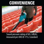 Makita 18V X2 LXT 36V Cordless Blower and 14 in. Chainsaw Combo Kit with (2) 5.0 Ah Batteries and Charger thumbnail 4