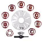 Milescraft TurnLock Router Base Plate and Guide Bushing Set thumbnail 1