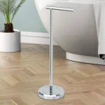 Gatco Latitude II Freestanding Toilet Paper Holder Stand, Chrome thumbnail 2