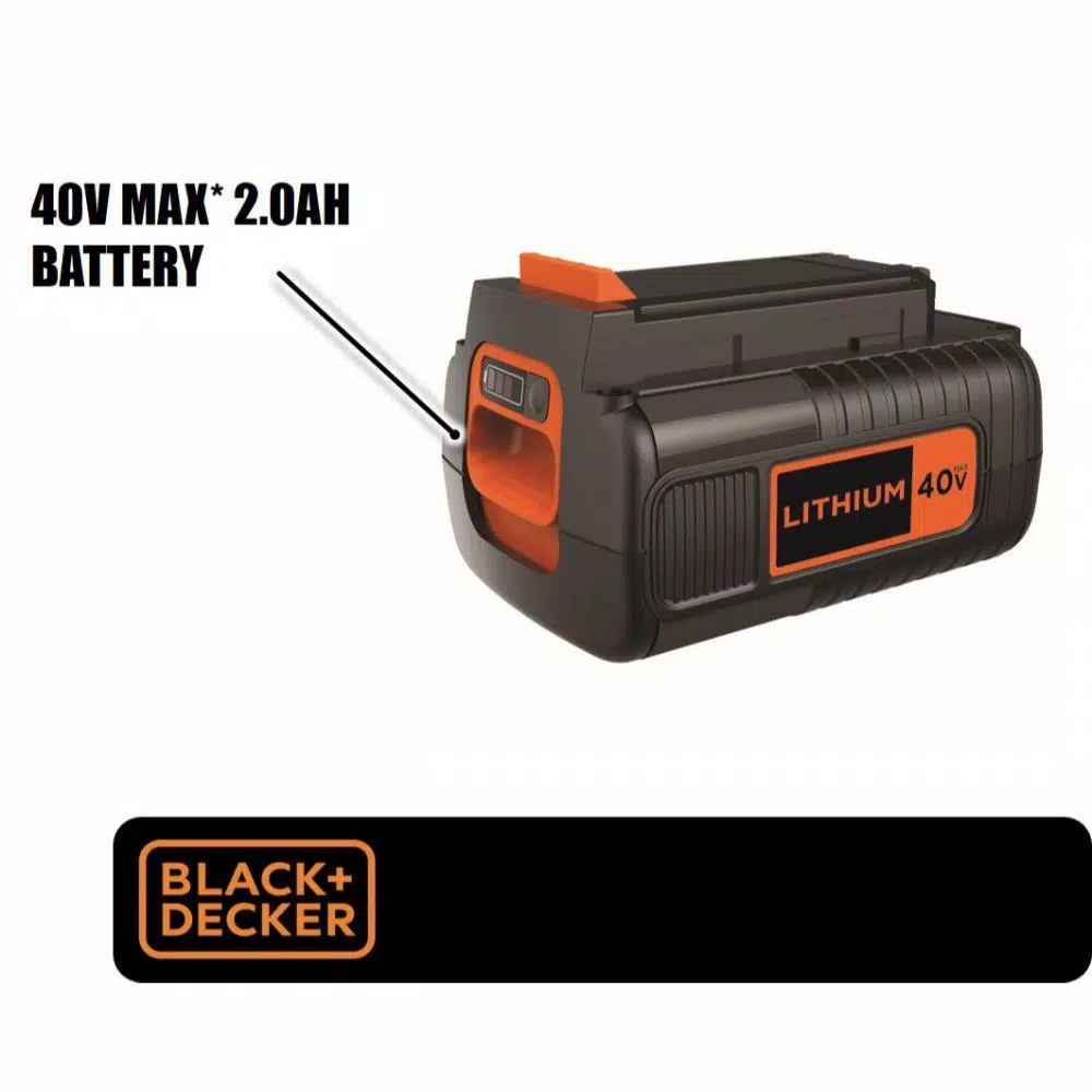 BLACK+DECKER 40V MAX 2.0 Ah Lithium-Ion Battery Pack