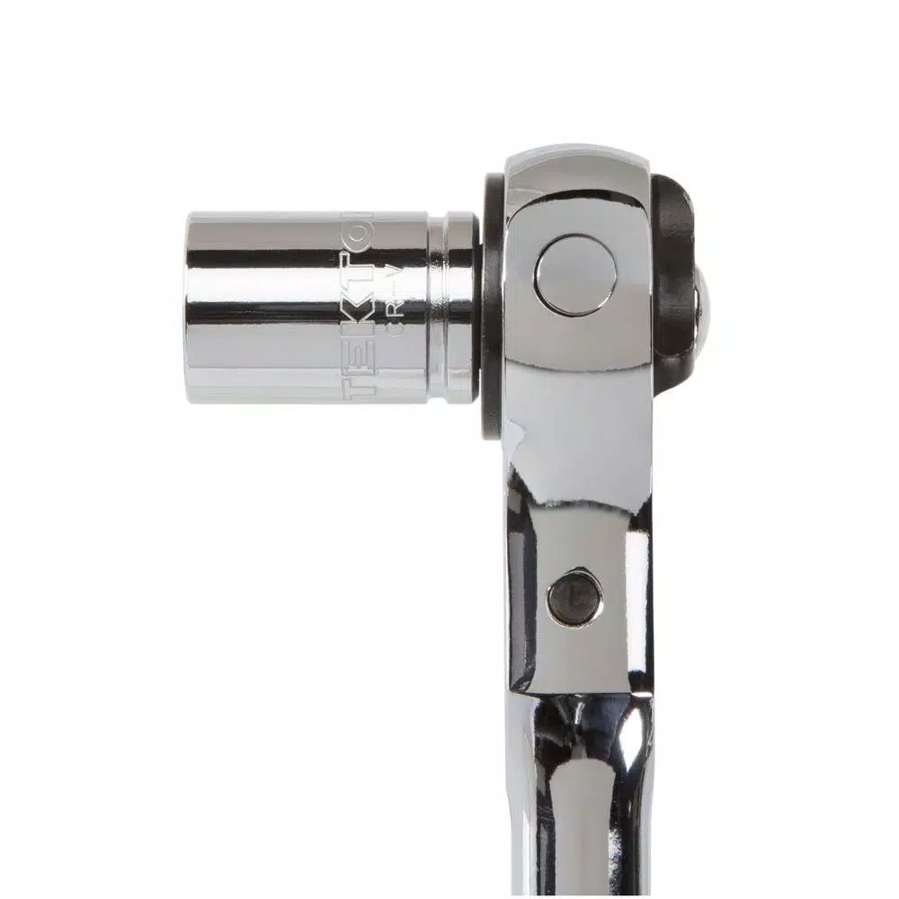 TEKTON 1/2 in. Drive 12 in. Swivel Head Ratchet, 72-Tooth