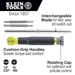 Klein Tools Precision Electronics Screwdriver and Rechargeable Focus Flashlight with Laser Set thumbnail 2