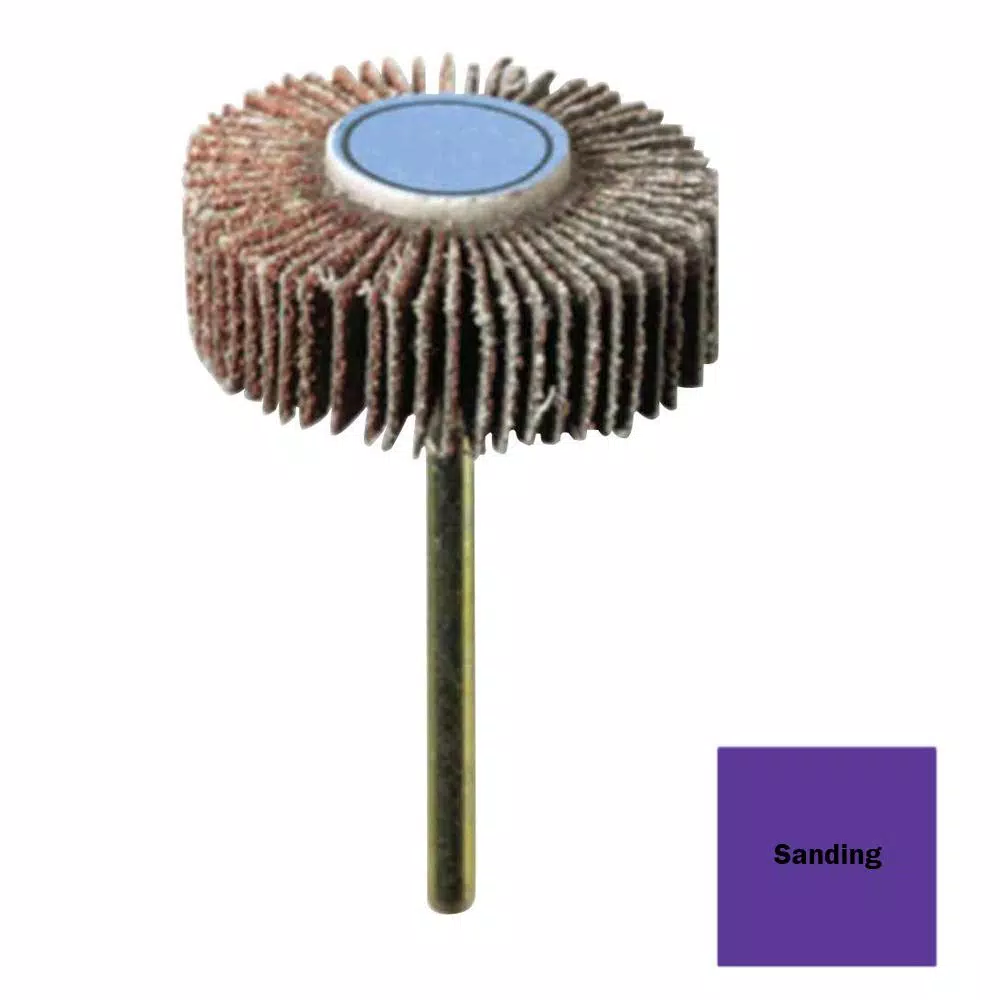 Dremel 3/8 in. 120-Grit Sanding Flapwheel for Wood, Metal, Rubber, and Plastic