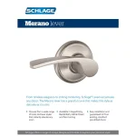 Schlage Merano Satin Nickel Right-Handed Dummy Door Lever thumbnail 5