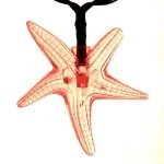 ALEKO 30-Light LED Multi-Color Solar Powered Starfish String Lights, 2-Pack thumbnail 3