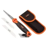 Swanson Savage 6.02 in. Folding Jab Saw and Utility Knife Set with Comfort Grip Handle thumbnail 1