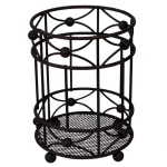 Home Basics Arbor Oil-Rubbed Bronze Steel Utensil Holder with Mesh Bottom and Non-Skid Feet thumbnail 1