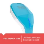 BLACK+DECKER Compact Handheld Garment Steamer, 1000W, Teal thumbnail 4
