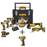DEWALT 20V MAX Cordless 7-Tool Combo Kit with ToughSystem Case, 3 Batteries & Impact Wrench thumbnail 1