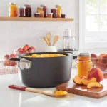 Calphalon Select by Calphalon 6 Qt. Hard-Anodized Nonstick Stock Pot with Glass Lid, Black thumbnail 6
