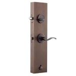 Copper Creek Colonial Handleset with Waverlie Lever Trim, Tuscan Bronze thumbnail 4