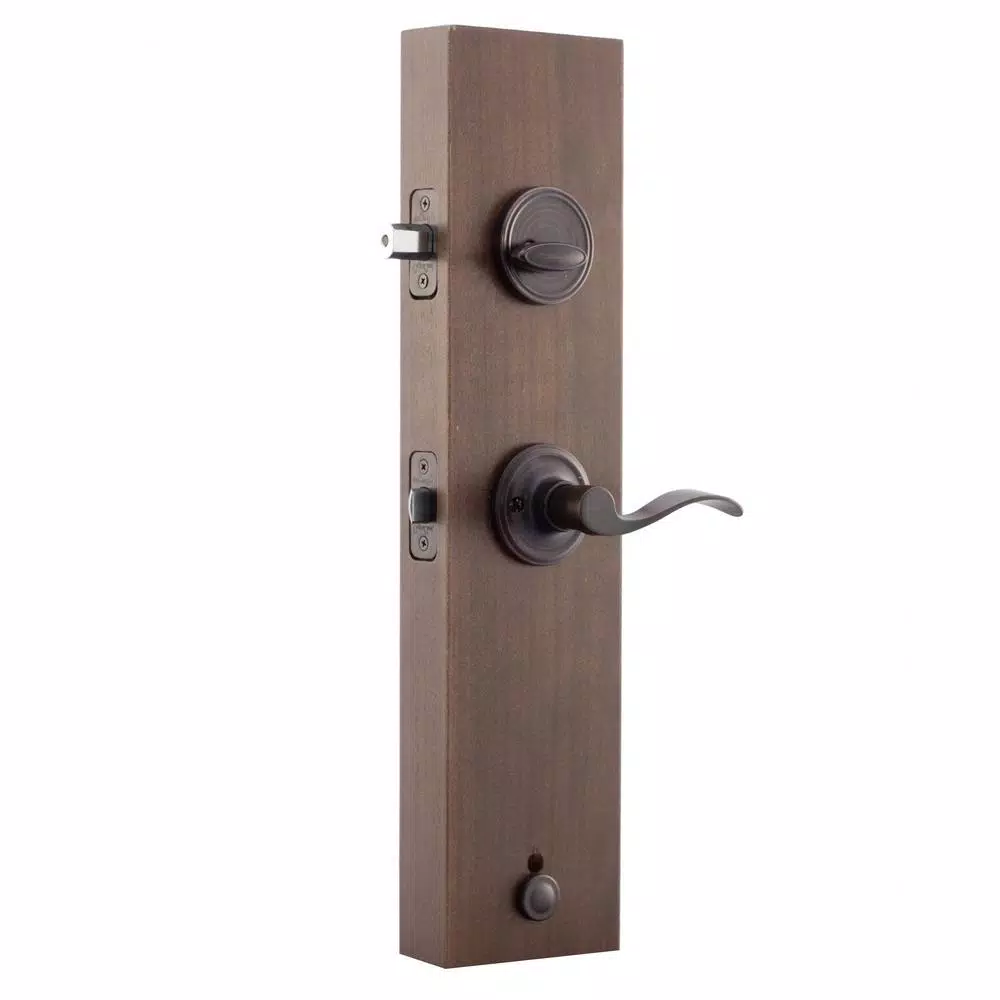 Copper Creek Colonial Handleset with Waverlie Lever Trim, Tuscan Bronze