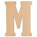Jeff McWilliams Designs 23 in. Oversized Unfinished Wood Letter (M) - Industrial Style Wall Decor thumbnail 1