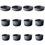 BergHOFF GEM 12-Piece Stoneware Ramekin Set, Multi-Size Baking and Serving Dishes, Grey thumbnail 1