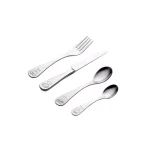 Viners On the Ball 4-Piece Stainless Steel Kids Cutlery Set with Soccer Ball Handles thumbnail 1