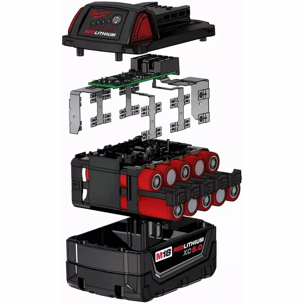Milwaukee M18 REDLITHIUM XC 5.0 Ah 18V Lithium-Ion Battery Pack