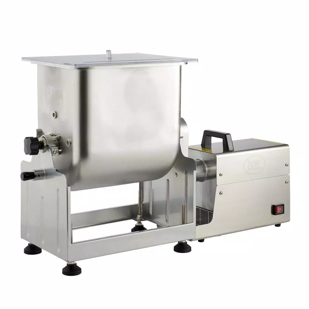 LEM Big Bite 12.5 Qt. Stainless Steel Meat Mixer with 3-Position Tilt Tub
