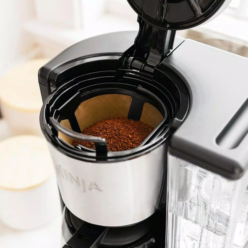 Ninja 12-Cup Programmable Drip Coffee Maker with Custom Brew Technology, Black Stainless Steel