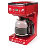 Nostalgia 12-Cup Red Programmable Drip Coffee Maker with Keep Warm Function and LED Display thumbnail 1