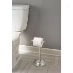 Delta Silverton Telescoping Free-Standing Toilet Paper Holder in Polished Chrome thumbnail 4