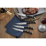 Cangshan S Series 5 in. German Steel Forged Serrated Steak Knife Set, 4-Piece thumbnail 6