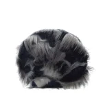 Unbranded Caron Navy Reversible Faux Fur and Micromink Throw Blanket, 50 in. x 60 in. thumbnail 8