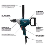 Bosch GBM9-16 9.0 Amp 5/8 in. Corded Drill/Mixer with Variable Speed thumbnail 2