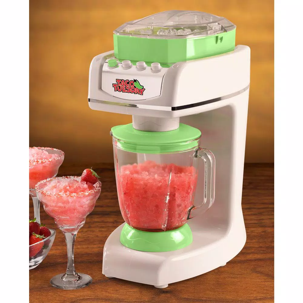 Taco Tuesday 56 oz. Margarita and Slush Maker Blender, Green
