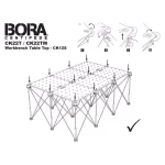 BORA Centipede 24 in. x 48 in. Heavy-Duty Workbench Top with 3/4 in. Dog Holes thumbnail 13