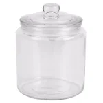 Unbranded Renaissance Collection Small Clear Glass Canister with Easy Grab Knob Lid thumbnail 4