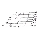CURT 65" x 38" Extended Roof Rack Cargo Net, Black Nylon thumbnail 1