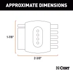 CURT 5-Way Flat Connector Tester for Trailer Wiring thumbnail 4