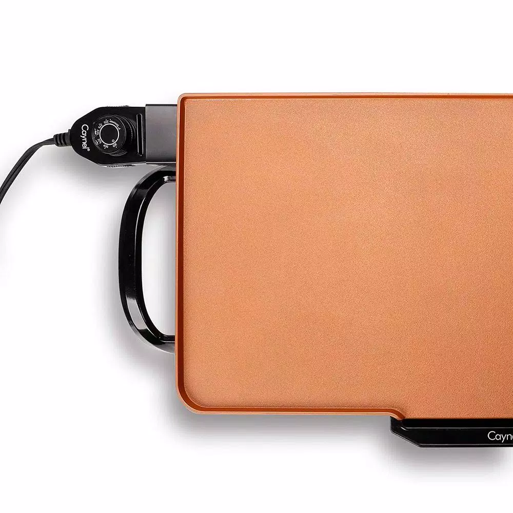 Boyel Living 1700W Electric Griddle with Nonstick Surface and Warming Function, Copper
