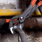 KNIPEX Cobra Series 10 in. Box Slip Joint Pliers with Pinch Guard and Push Button Adjustment thumbnail 4