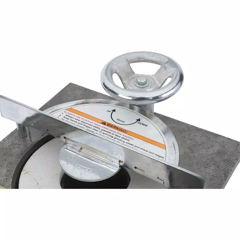 Shop Fox 20 in. 1/2 HP 100-Volt Blade Grinder, Bench Grinder with 120-Grit Adjustable Wheel