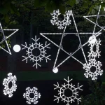 Kringle Traditions 36 in. 105-Light LED Cool White Twinkle Snowflake Outdoor Decoration thumbnail 2