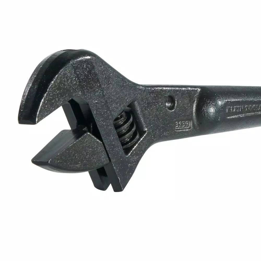 Klein Tools 16 in. Adjustable Construction Wrench, 1-1/2 in. Capacity