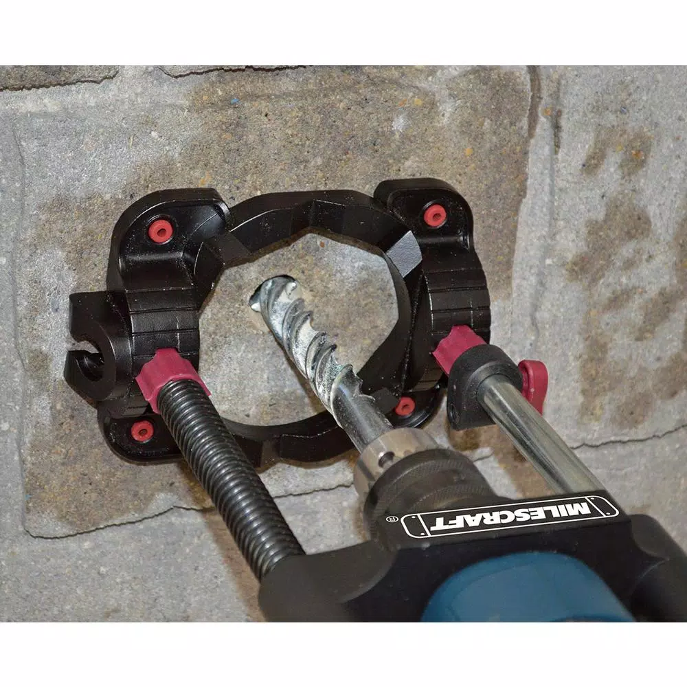Milescraft DrillMate Portable Multi-Angle Drill Guide for Euro Style Drills, 43 mm Neck Diameter