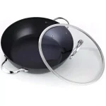 Cooks Standard 5 Qt. Hard-Anodized Aluminum Nonstick Saute Pan with Glass Lid, 12 in. thumbnail 4